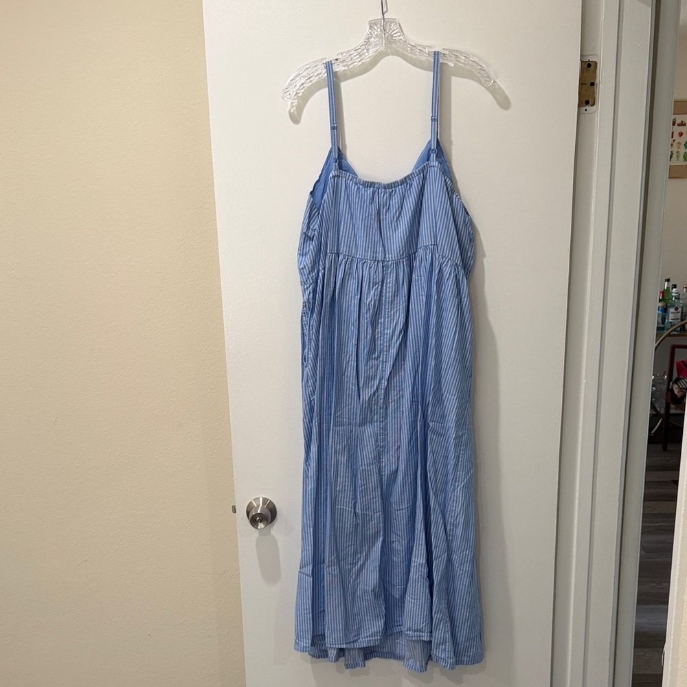 Old Navy Light Blue Striped Dress - Picture 7 of 8
